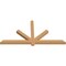 Ekena Millwork Kennewick Timber Gable Bracket, Western Red Cedar, 72"W x 36"H x 3 1/2"D x 3 1/2"F, 12/12 Pitch GBW072X36X0404KEN00SWR - alternate 3
